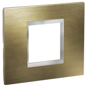 Rama, ornament, 2, module, Inox, Bronz/Crom, Schneider, Easy, Styl, LMR7722038 Rama, ornament, 2, module, Inox, Bronz/Crom, Schneider, Easy, Styl, LMR7722038