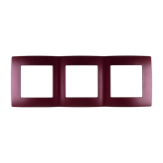 Rama, ornament, 3, aparate, Bordo, metalizat, Elmark, City, 190669 Rama, ornament, 3, aparate, Bordo, metalizat, Elmark, City, 190669