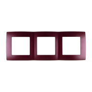 Rama, ornament, 3, aparate, Bordo, metalizat, Elmark, City, 190669 Rama, ornament, 3, aparate, Bordo, metalizat, Elmark, City, 190669