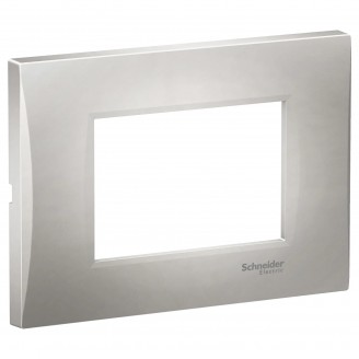 Rama, ornament, 3, module, Curbata, Argintiu, Schneider, Easy, Styl, LMR7263005 - imaginea produsului LMR7263005 din categoria Schneider Easy Styl