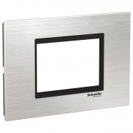 Rama, ornament, 3, module, Inox, Argintiu/Negru, Schneider, Easy, Styl, LMR7663035 Rama, ornament, 3, module, Inox, Argintiu/Negru, Schneider, Easy, Styl, LMR7663035