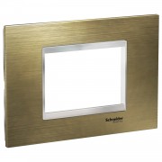 Rama, ornament, 3, module, Inox, Bronz/Crom, Schneider, Easy, Styl, LMR7723038 Rama, ornament, 3, module, Inox, Bronz/Crom, Schneider, Easy, Styl, LMR7723038