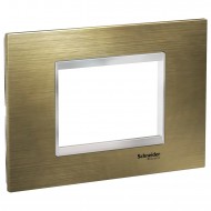 Rama, ornament, 3, module, Inox, Bronz/Crom, Schneider, Easy, Styl, LMR7723038 Rama, ornament, 3, module, Inox, Bronz/Crom, Schneider, Easy, Styl, LMR7723038