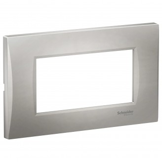 Rama, ornament, 4, module, Curbata, Argintiu, Schneider, Easy, Styl, LMR7364004 - imaginea produsului LMR7364004 din categoria Schneider Easy Styl