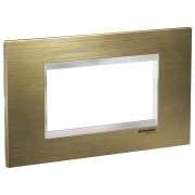 Rama, ornament, 4, module, Inox, Bronz/Crom, Schneider, Easy, Styl, LMR7724038 Rama, ornament, 4, module, Inox, Bronz/Crom, Schneider, Easy, Styl, LMR7724038