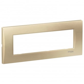Rama, ornament, 7, module, Curbata, Bej, metalic, Schneider, Easy, Styl, LMR7367007 - Vezi Detalii Complete Rama, ornament, 7, module, Curbata, Bej, metalic, Schneider, Easy, Styl, LMR7367007 - imaginea produsului LMR7367007 din categoria Schneider Easy Styl