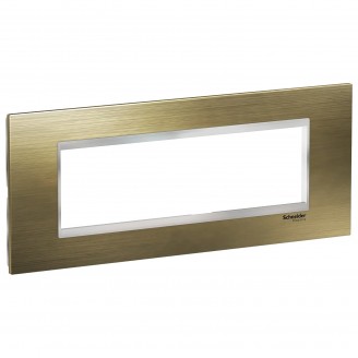 Rama, ornament, 7, module, Inox, Bronz/Crom, Schneider, Easy, Styl, LMR7727038 Rama, ornament, 7, module, Inox, Bronz/Crom, Schneider, Easy, Styl, LMR7727038