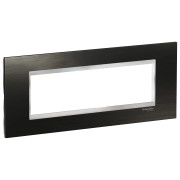 Rama, ornament, 7, module, Inox, Negru/Crom, Schneider, Easy, Styl, LMR7737038 Rama, ornament, 7, module, Inox, Negru/Crom, Schneider, Easy, Styl, LMR7737038