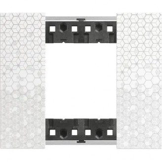 Rama, ornament, modulara, 2, module, PIXEL, Bticino, Living, Now, KA4802MW - imaginea produsului KA4802MW din categoria Bticino Living Now
