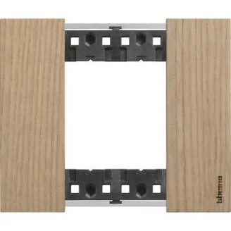 Rama, ornament, modulara, 2, module, Stejar, Bticino, Living, Now, KA4802LM - imaginea produsului KA4802LM din categoria Bticino Living Now