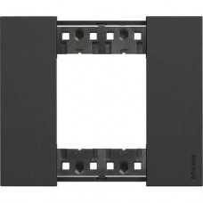 Rama, ornament, modulara, 2, module, neagra, Bticino, Living, Now, KA4802KG Rama, ornament, modulara, 2, module, neagra, Bticino, Living, Now, KA4802KG