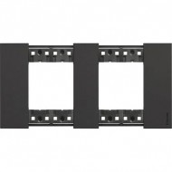 Rama, ornament, modulara, 2+2, module, Neagra, Bticino, Living, Now, KA4802M2KG