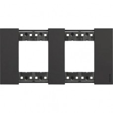 Rama, ornament, modulara, 2+2, module, Neagra, Bticino, Living, Now, KA4802M2KG