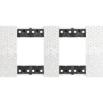 Rama, ornament, modulara, 2+2, module, PIXEL, Bticino, Living, Now, KA4802M2MW