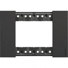 Rama, ornament, modulara, 3, module, Neagra, Bticino, Living, Now, KA4803KG