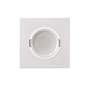 Spot, Alb, Patrat, Orientabil, 1 X GU10, 230V, 90x90x33, IP20, Ultralux, PLV1GU10 - imaginea produsului PLV1GU10 din categoria Spoturi