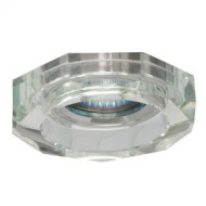 Spot, Cristal Alb, Rotund, Incastrat, 1 X GU5.3, 12V, 90 mm, IP20, Ultralux, LVSCDMR16WH