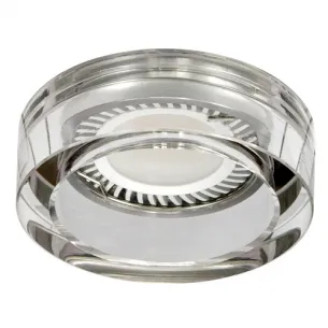 Spot, Cristal Alb, Rotund, Incastrat, 1 X GU5.3, 12V, 95 mm, IP20, Ultralux, LVSCCMR16WH - imaginea produsului LVSCCMR16WH din categoria Spoturi