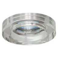 Spot, Cristal Alb, Rotund, Incastrat, 1 X GU5.3, 12V, 95 mm, IP20, Ultralux, LVSCRMR16WH