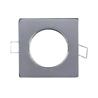 Spot, Crom, Patrat, Incastrat, 1 X GU5.3, 12V, 85 mm, IP20, Elmark, 89153