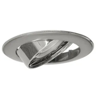 Spot, Crom Perlat/Nichel, Rotund, Orientabil, 1 X GU5.3, 12V, 81 mm, IP20, Ultralux, LVPMR16PCHN