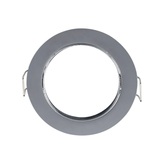 Spot, Crom, Rotund, Incastrat, 1 X GU5.3, 12V, 80 mm, IP20, Elmark, 89155