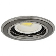 Spot, Grafit/Nichel, Rotund, Incastrat, 1 X GU5.3, 12V, 78 mm, IP20, Ultralux, LVSMR16GUN