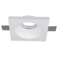 Spot, GYPSUM, Alb, Patrat, Incastrat, 1 X GU10, 230V, 120X120X60, IP20, Elmark, 92GDL13S