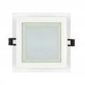 Spot, LED, Alb, Patrat, Incastrat, 18W, 1300 lm, 230V, Lumina neutra, 4000-4500k, 200x200x50, IP44, Ultralux, LPSG1842