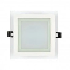 Spot, LED, Alb, Patrat, Incastrat, 18W, 1300 lm, 230V, Lumina neutra, 4000-4500k, 200x200x50, IP44, Ultralux, LPSG1842