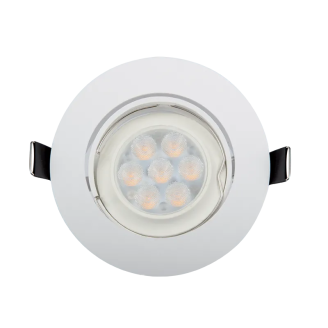Spot, LED, Alb, Rotund, Incastrat, 6W, 480 lm, 230V, Lumina calda, 2700-3000K, 90 mm, IP20, Elmark, 92R106WW/W - imaginea produsului 92R106WW/W din categoria Spoturi