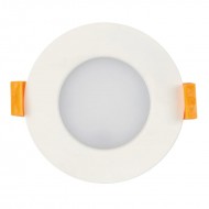 Spot, LED, Alb, Rotund, Incastrat, 7W, 470 lm, 230V, Lumina calda, 2700-3000K, 85 mm, IP44, Ultralux, LLV730