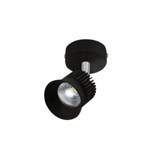 Spot, LED, Beyrut, Negru, Rotund, Orientabil, 5W, 320 lm, 230V, Lumina neutra, 4000-4500k, 130 mm, IP20, Horoz, 0SPT-017-001-0005-020 - imaginea produsului 0SPT-017-001-0005-020 din categoria Spoturi