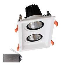 Spot, LED Dublu Mobil, Alb, Dreptunghi, Incastrat, 30W, 2100 lm, 230V, Lumina neutra, 4000-4500k, 250x138x98, IP44, + Kit Emergenta, Elmark, 92DL81F3040/WHE Spot, LED Dublu Mobil, Alb, Dreptunghi, Incastrat, 30W, 2100 lm, 230V, Lumina neutra, 4000-4500k, 250x138x98, IP44, + Kit Emergenta, Elmark, 92DL81F3040/WHE