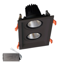 Spot, LED Dublu Mobil, Negru, Dreptunghi, Incastrat, 30W, 2100 lm, 230V, Lumina neutra, 4000-4500k, 250x138x98, IP44, + Kit Emergenta, Elmark, 92DL81F3040/BLE Spot, LED Dublu Mobil, Negru, Dreptunghi, Incastrat, 30W, 2100 lm, 230V, Lumina neutra, 4000-4500k, 250x138x98, IP44, + Kit Emergenta, Elmark, 92DL81F3040/BLE