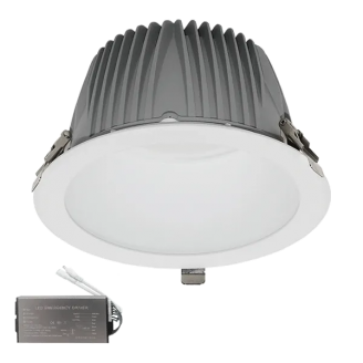 Spot, LED EL-6228, Alb, Rotund, Incastrat, 42W, 4200 lm, 230V, Lumina neutra, 4000-4500k, 217 mm, IP44, + Kit Emergenta, Elmark, 92EL62284240/WHE