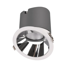 Spot, LED EL-6453, Alb, Rotund, Incastrat, 12W, 900 lm, 230V, Lumina calda, 2700-3000K, 85 mm, IP44, Elmark, 92EL64531230/WH