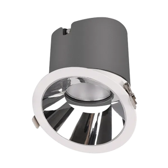 Spot, LED EL-6453, Alb, Rotund, Incastrat, 12W, 900 lm, 230V, Lumina calda, 2700-3000K, 85 mm, IP44, Elmark, 92EL64531230/WH - imaginea produsului 92EL64531230/WH din categoria Spoturi