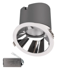 Spot, LED EL-6453, Alb, Rotund, Incastrat, 12W, 900 lm, 230V, Lumina calda, 2700-3000K, 85 mm, IP44, + Kit Emergenta, Elmark, 92EL64531230/WHE