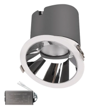 Spot, LED EL-6453, Alb, Rotund, Incastrat, 20W, 1500 lm, 230V, Lumina calda, 2700-3000K, 110 mm, IP44, + Kit Emergenta, Elmark, 92EL64532030/WHE
