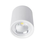 Spot, LED FLCOM, Alb, Rotund, Aplicat, 20W, 1600 lm, 230V, Lumina neutra, 4000-4500k, 110 mm, IP20, Elmark, 92FLCOM2040/WH