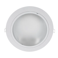 Spot, LED GL201, Alb, Rotund, Incastrat, 18W, 1500 lm, 230V, Lumina calda, 2700-3000K, 226 mm, IP20, Elmark, 92201LEDWW/W