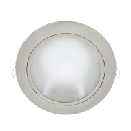 Spot, LED GL201, Nichel Satinat, Rotund, Incastrat, 18W, 1500 lm, 230V, Lumina calda, 2700-3000K, 226 mm, IP20, Elmark, 92201LEDWW/SN