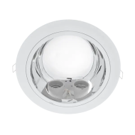Spot, LED GL202, Alb, Rotund, Incastrat, 18W, 1500 lm, 230V, Lumina calda, 2700-3000K, 226 mm, IP20, Elmark, 92202LEDWW/W