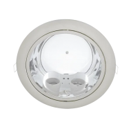 Spot, LED GL202, Nichel Satinat, Rotund, Incastrat, 18W, 1500 lm, 230V, Lumina calda, 2700-3000K, 226 mm, IP20, Elmark, 92202LEDWW/SN