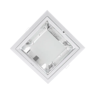 Spot, LED GL204, Alb, Rotund, Incastrat, 18W, 1500 lm, 230V, Lumina calda, 2700-3000K, 230 mm, IP20, Elmark, 92204LEDWW/W
