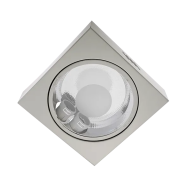 Spot, LED GL214, Nichel Satinat, Patrat, Aplicat, 18W, 1500 lm, 230V, Lumina neutra, 4000-4500k, 240 mm, IP20, Elmark, 92214LEDW/SN