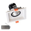 Spot, LED Mobil, Alb, Patrat, Incastrat, 30W, 2100 lm, 230V, Lumina calda, 2700-3000K, 176x176x138, IP44, + Kit Emergenta, Elmark, 92DL82F3030/WHE