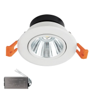 Spot, LED Mobil, Alb, Rotund, Incastrat, 20W, 1400 lm, 230V, Lumina neutra, 4000-4500k, 135 mm, IP44, + Kit Emergenta, Elmark, 92DLTS2030/WHE Spot, LED Mobil, Alb, Rotund, Incastrat, 20W, 1400 lm, 230V, Lumina neutra, 4000-4500k, 135 mm, IP44, + Kit Emergenta, Elmark, 92DLTS2030/WHE