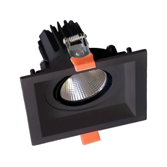 Spot, LED Mobil, Negru, Patrat, Incastrat, 15W, 1050 lm, 230V, Lumina calda, 2700-3000K, 138x138x98, IP44, Elmark, 92DL81F1530/BL